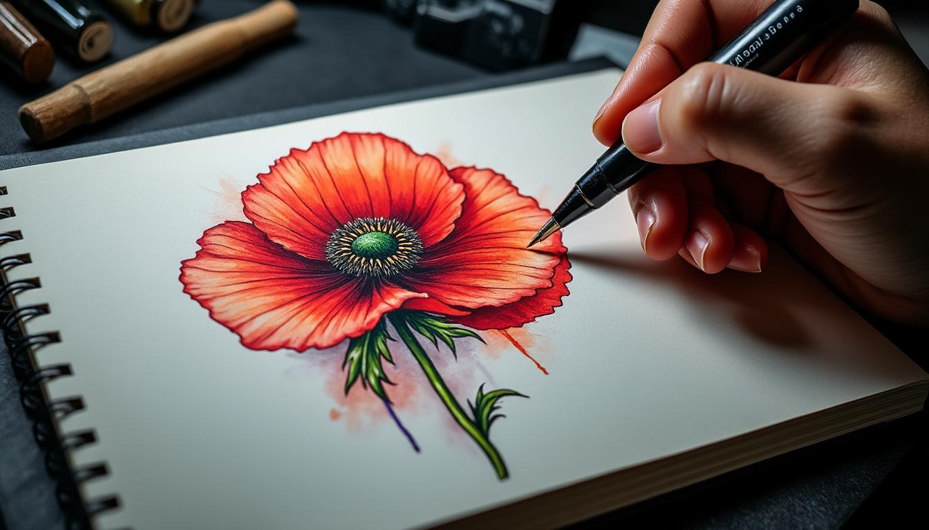 découvrez la signification profonde du tatouage coquelicot, symbole de beauté, de deuil et de renaissance, et laissez-vous inspirer par cette fleur délicate et pleine d'émotion.