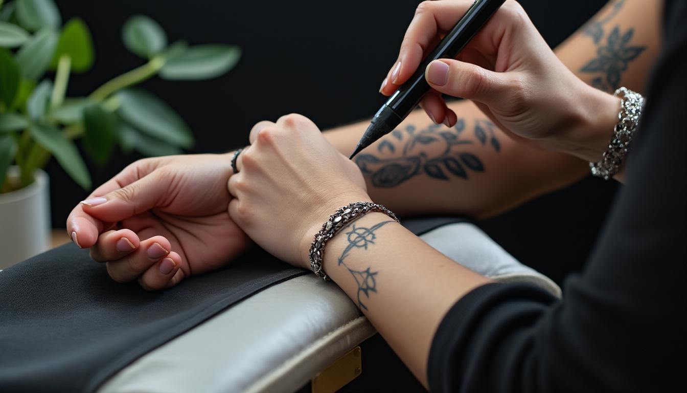découvrez nos idées de tatouages bracelet pour femme, élégants et tendances, pour sublimer votre poignet avec style et délicatesse.