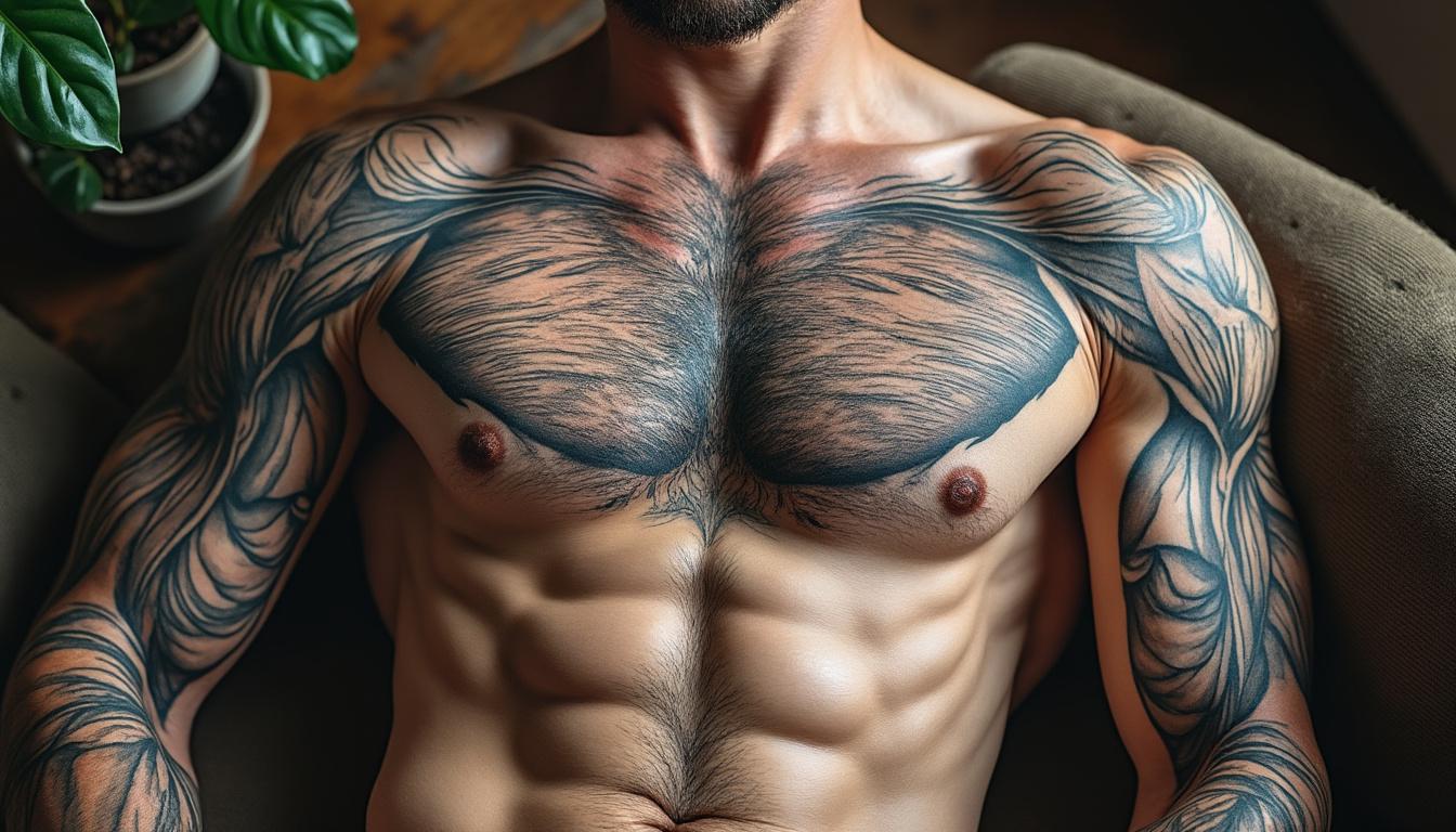 découvrez des idées de tatouages pour homme sur le torse, alliant style, originalité et symbolisme pour sublimer votre corps.