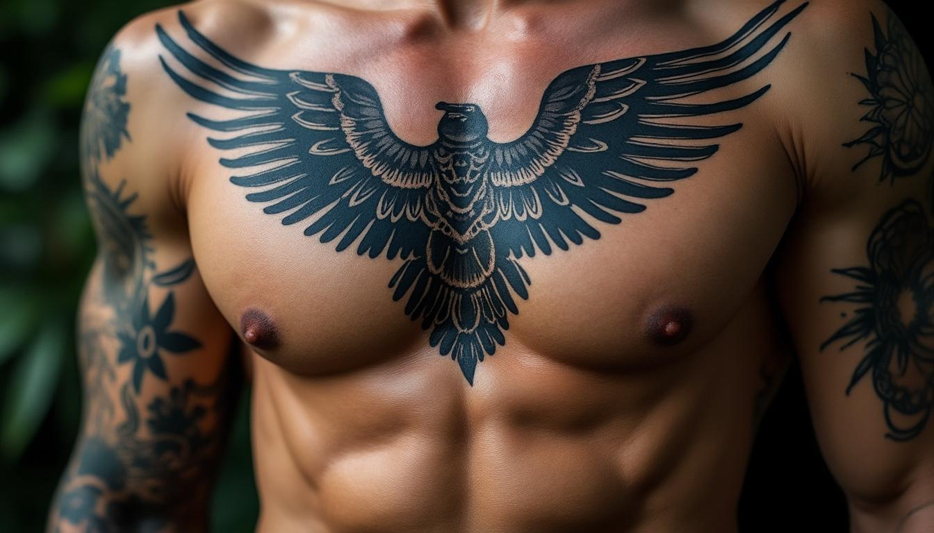 découvrez des idées de tatouages pour homme sur le torse, alliant styles modernes et classiques pour une expression unique et virile.