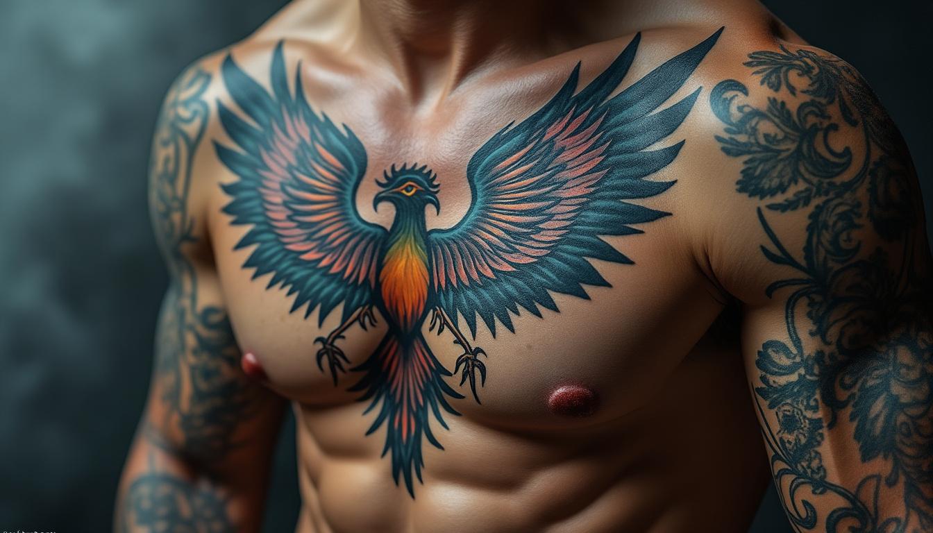 découvrez des idées et inspirations de tatouages pour homme sur le torse, alliant style, symbolique et trend pour un look unique et puissant.