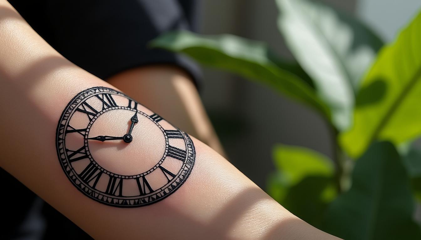 découvrez des idées uniques de tatouages horloge alliant esthétique et symbolisme, parfaits pour représenter le temps et les moments précieux.