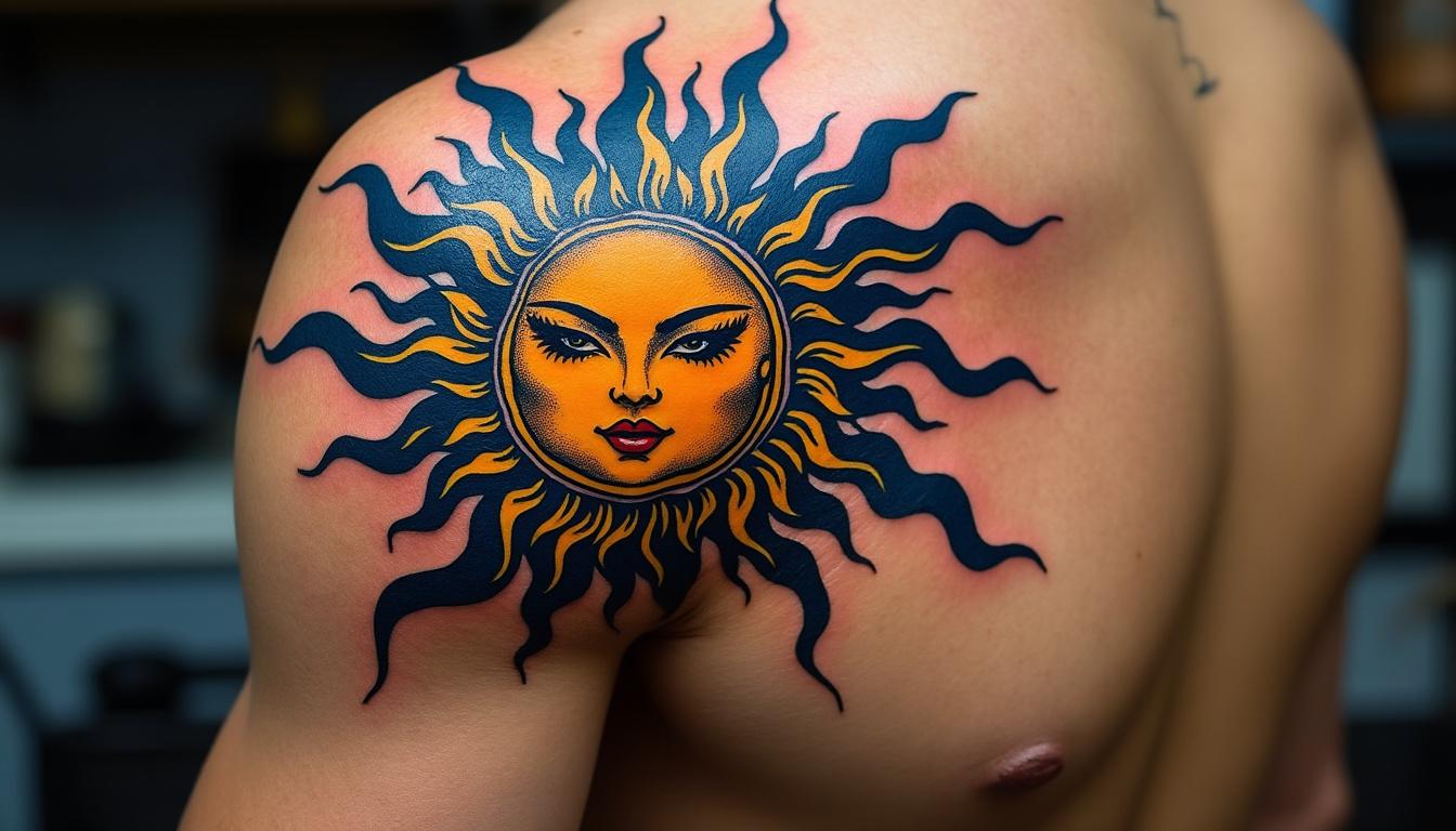 découvrez nos idées de tatouages soleil, symboles de lumière, énergie et positivité, pour embellir votre peau avec un design unique et lumineux.